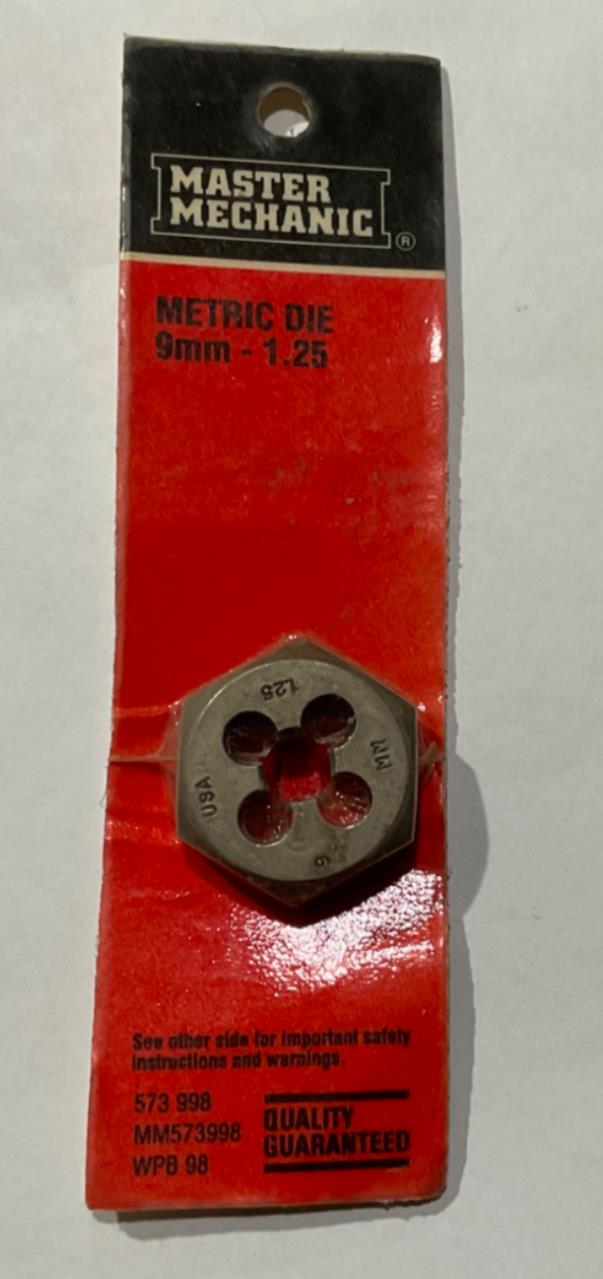 Master Mechanic 573 998 9mm-1.25 Metric Die USA