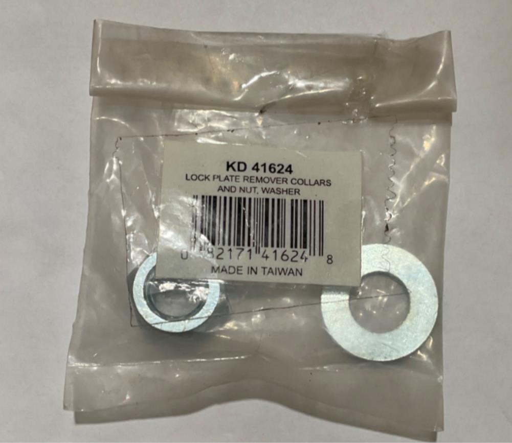 KD 41624 Lock plate remover collars and nut, washer #44
