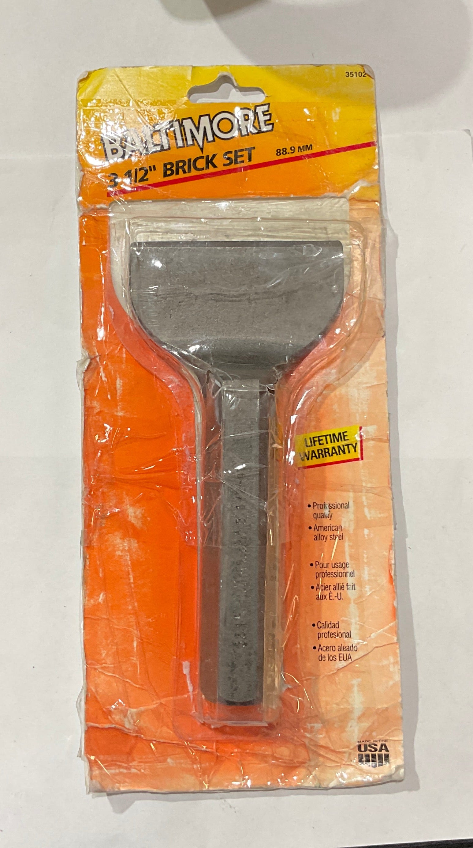 Baltimore 3-1/2" Brick set chisel 35102 USA