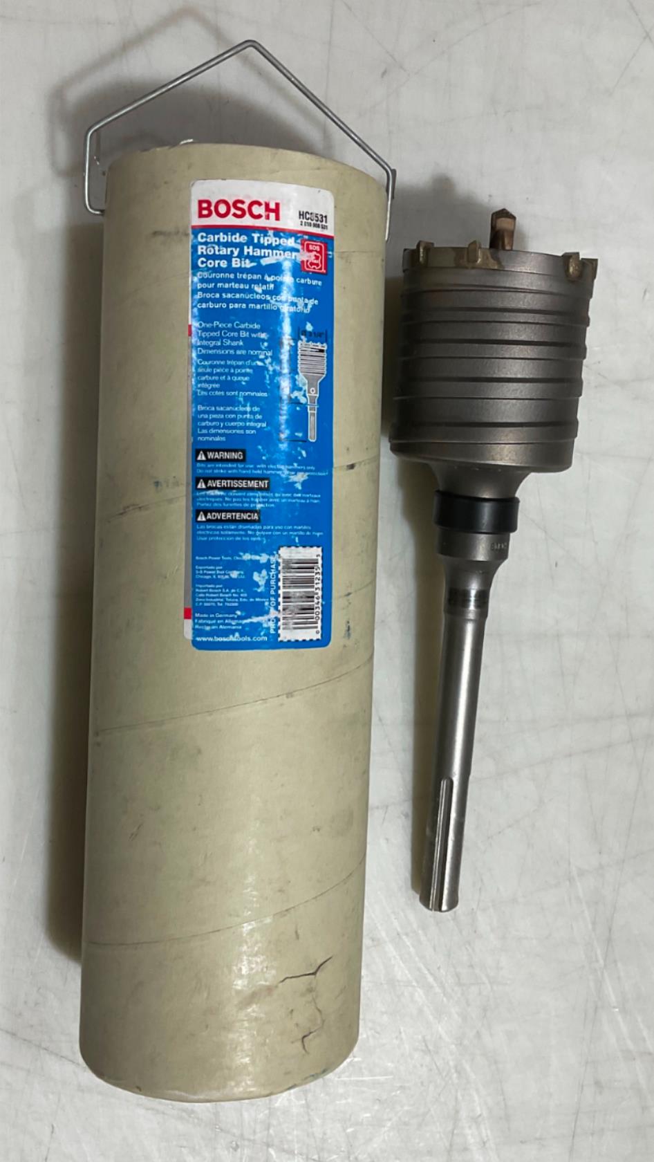 Bosch 3 1/4" x 12" Spline Shank SDS Max Carbide tipped Rotary Hammer Bit HC8531