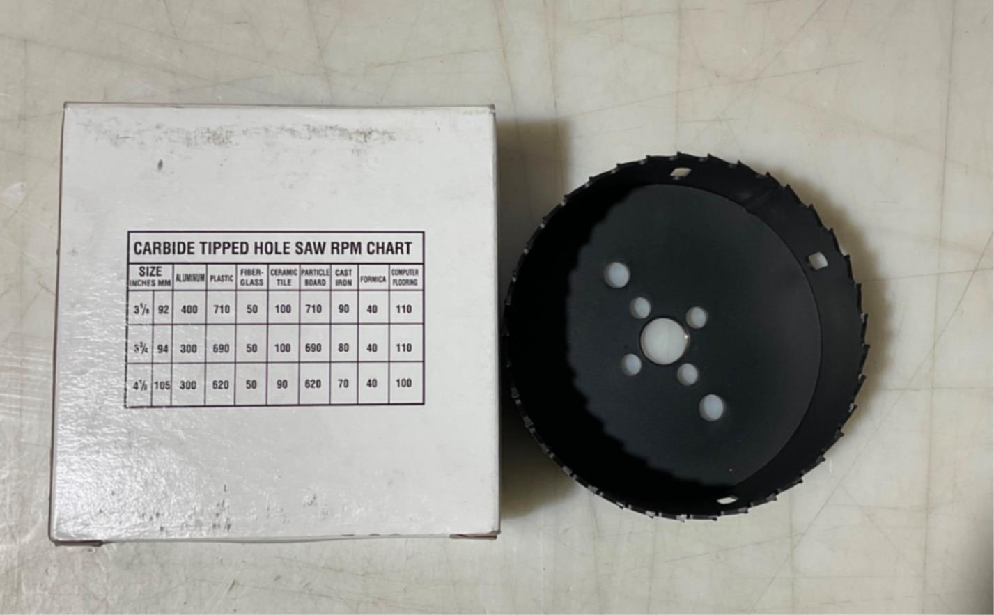 Lawson 58170 4" Carbide Tip Hole Saw USA