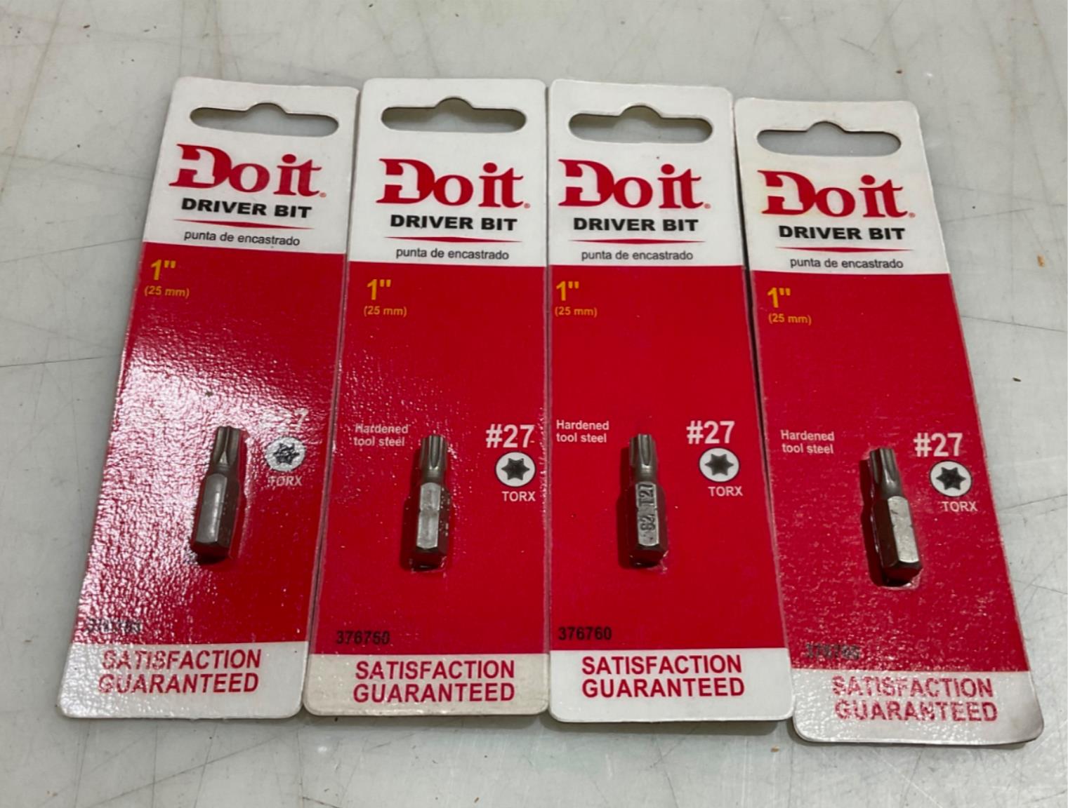 Do it 376760 T27 x 1 insert bit 4pks #S-22