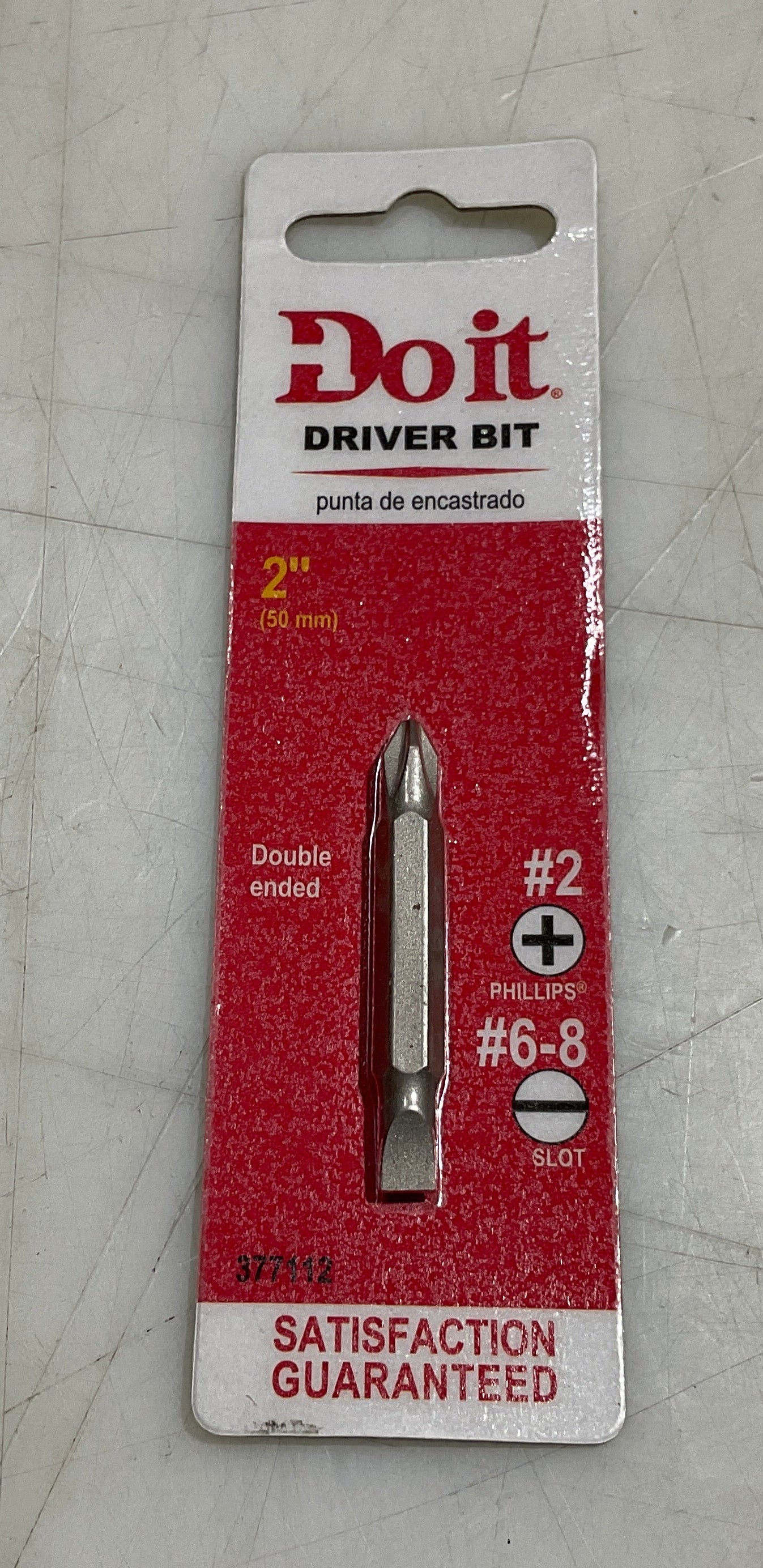Do it 377112 #2 Phillips, #6-8 slotted double ended bit #S-46
