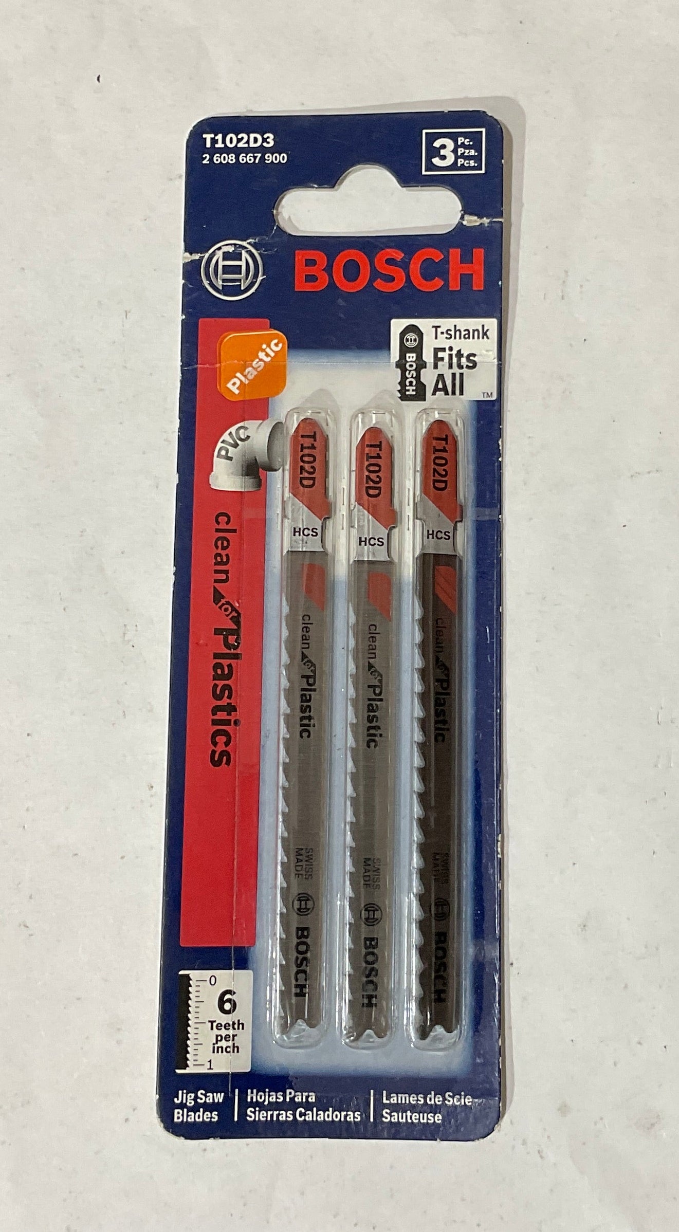 Bosch T102D3 T-shank HCS 6TPI #18
