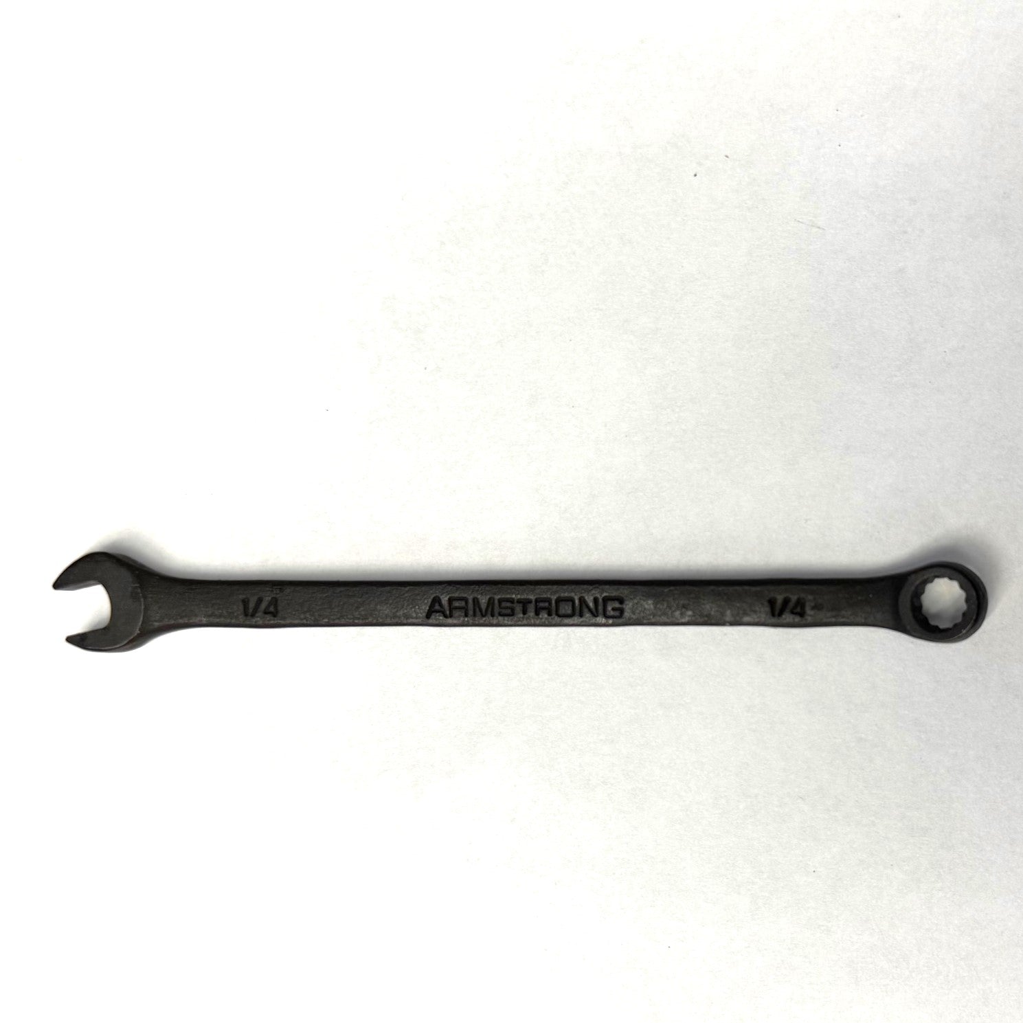 Armstrong 1/4" Black Long Pattern Combination Wrench 12 Point USA 30-208