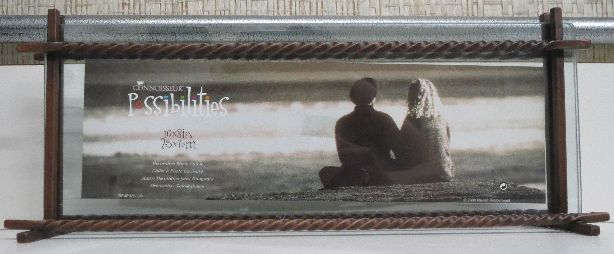 Connoisseur Possibilities 186527 10" x 3" Decorative Iron Twist Picture Frame