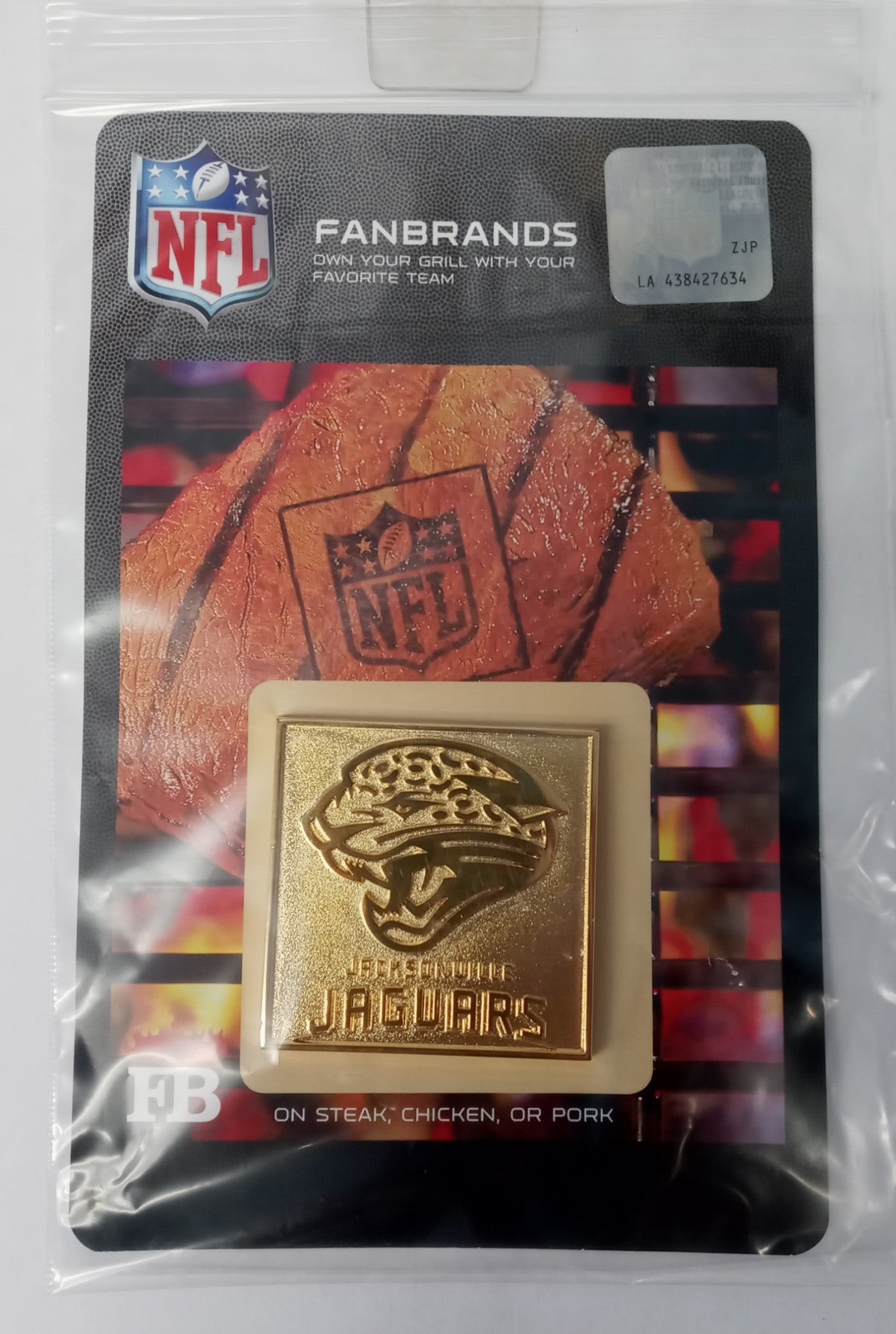 FanBrands NFL Football Team Logo Branding Plate for Barbecue