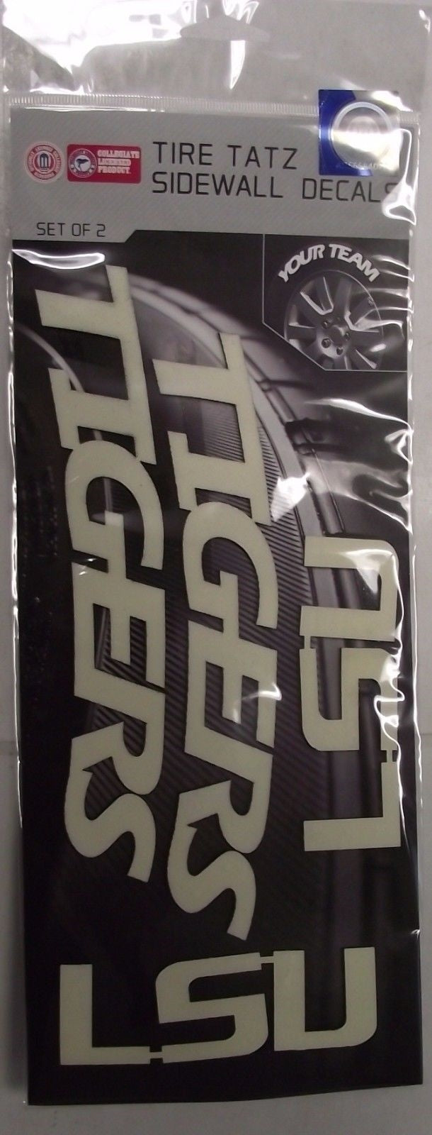 NCAA College Teams Tire Tatz Sidewall Car Truck Decals Set of 2 USA