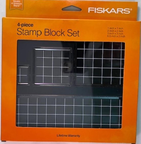 Fiskars 01-000068J Clear Stamp Block Set, 4 Piece
