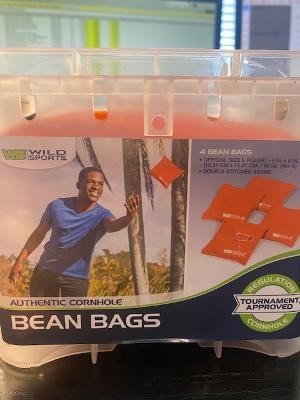 Wild Sports PREMIUM-CLOTH Cornhole Bags Regulation Size Orange 10991
