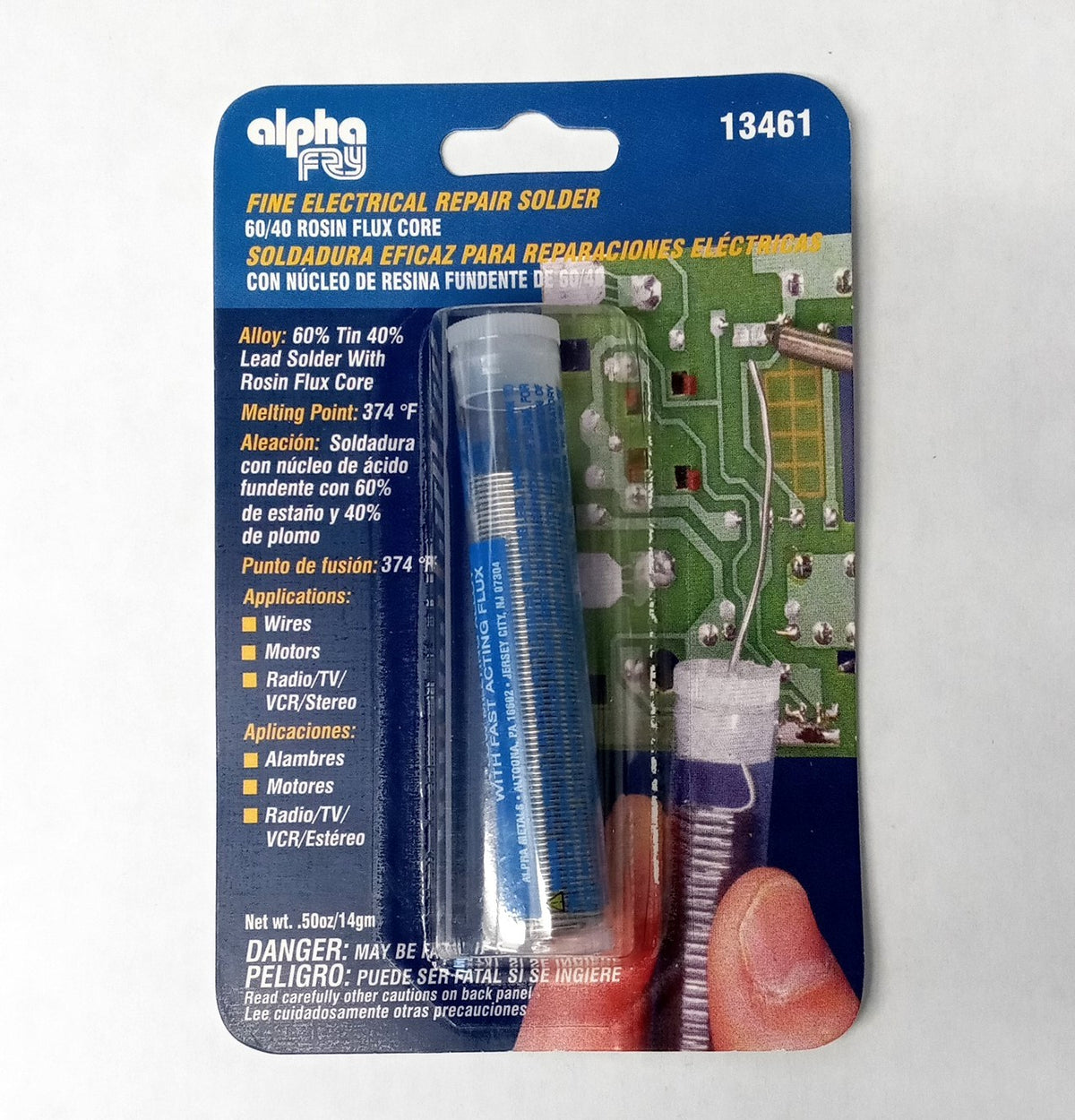 Alpha Fry 60/40 Fine Electrical Tin/Lead Repair Solder 13461