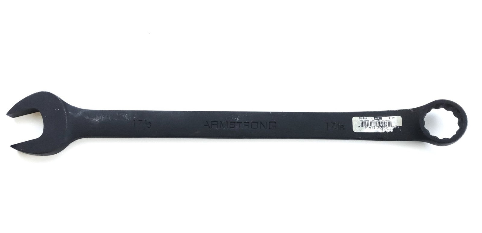 Armstrong 1-7/16" 12 Pt. Long Pattern Combination Wrench Blk Oxide USA 30-246