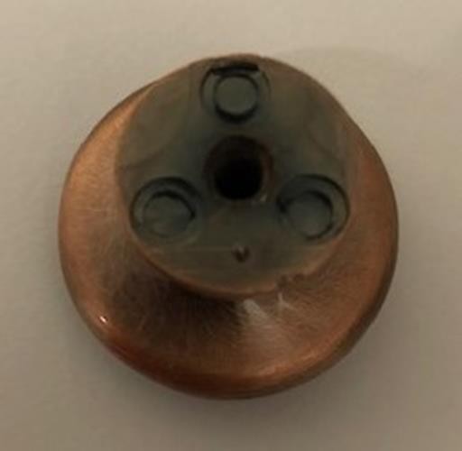 Williams Sonoma Antique Copper Cabinet Knob Pull 1.25 inch Round 25pcs 3470341
