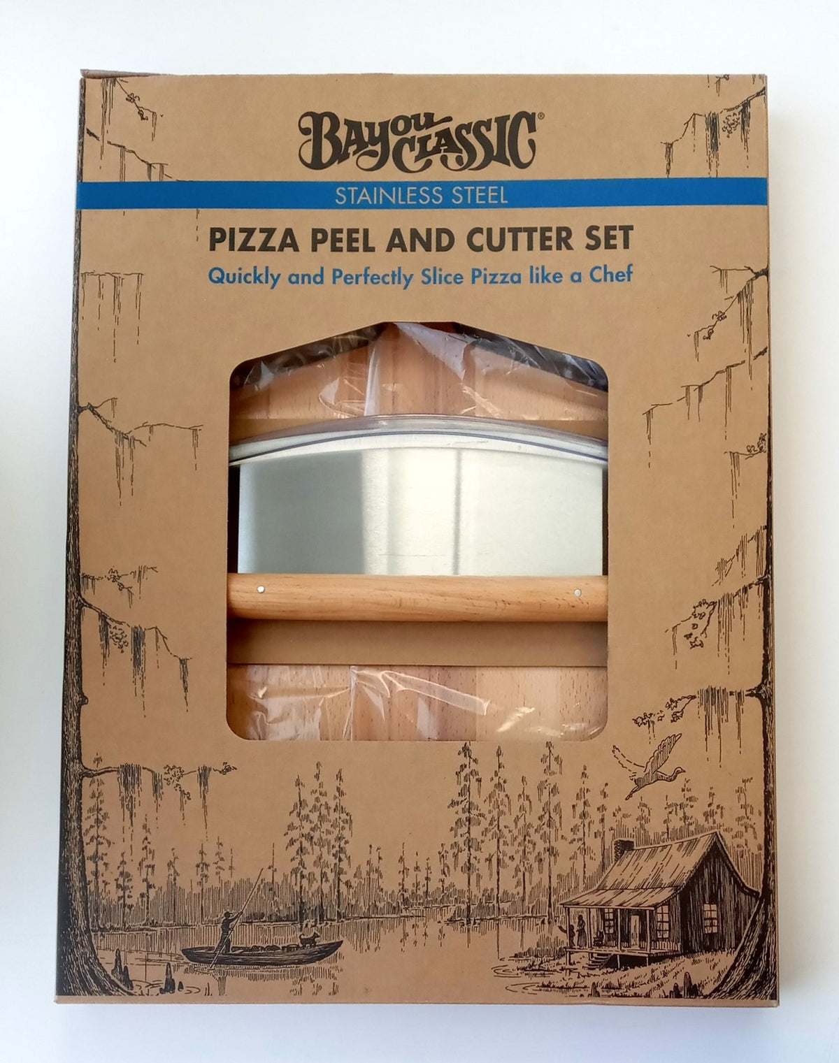 Bayou Classic Pizza Peel and Cutter Set 500-816