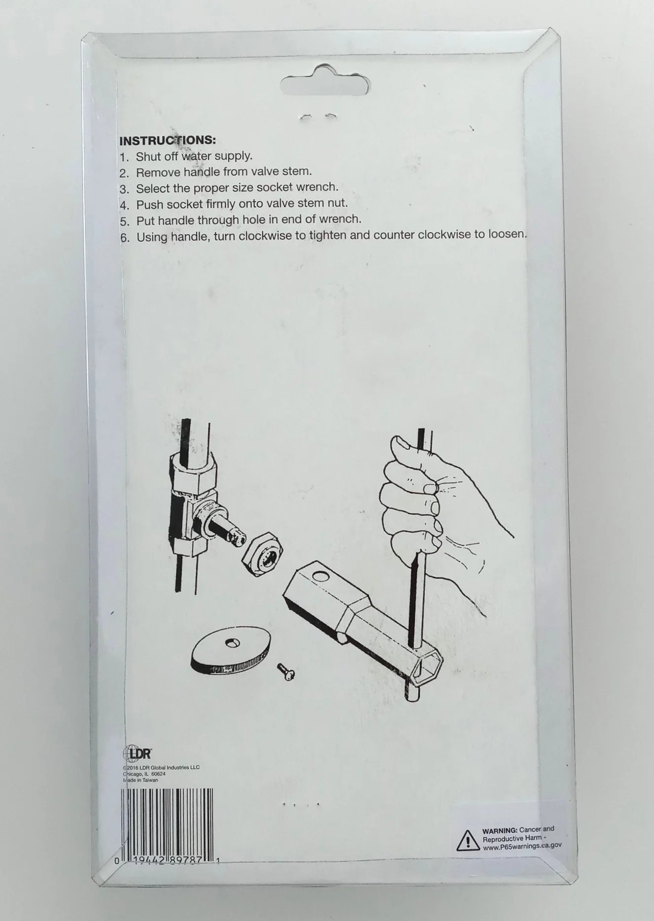 LDR Plumbing Socket Wrench Set, 10 Sizes - 511 1510