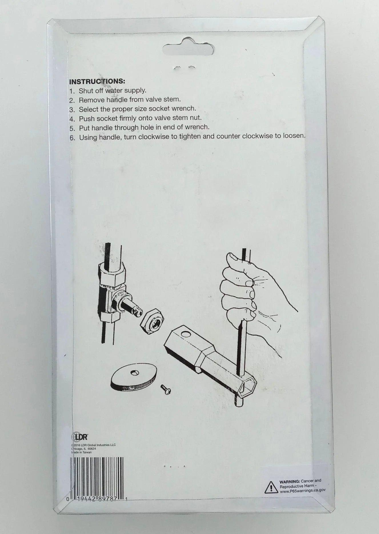 LDR Plumbing Socket Wrench Set, 10 Sizes - 511 1510
