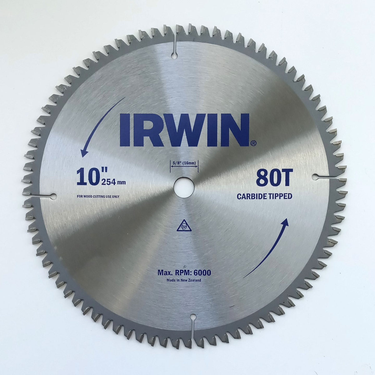 Irwin 10" 80T Wood Cutting Carbide Tipped Saw Blade 543A