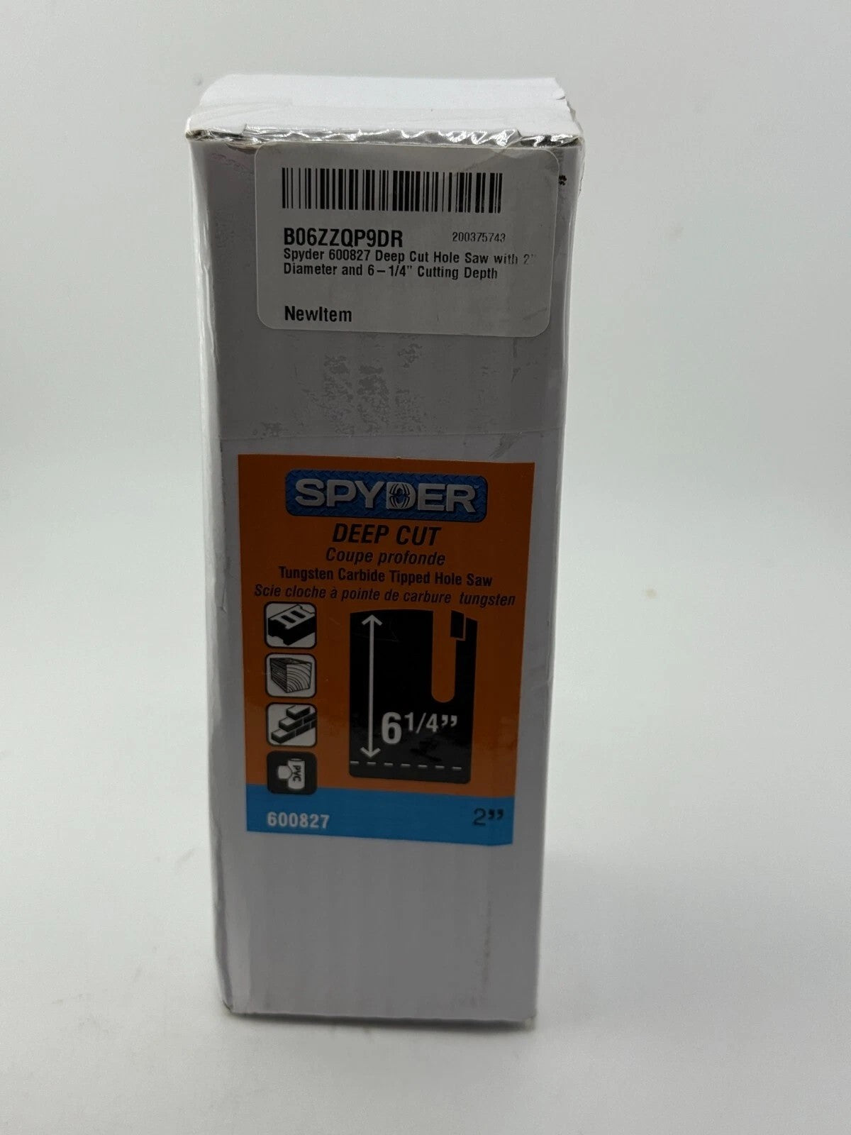 Spyder 2 in Hole Saw Deep Cut Tungsten Carbide Tipped Spyder 600827
