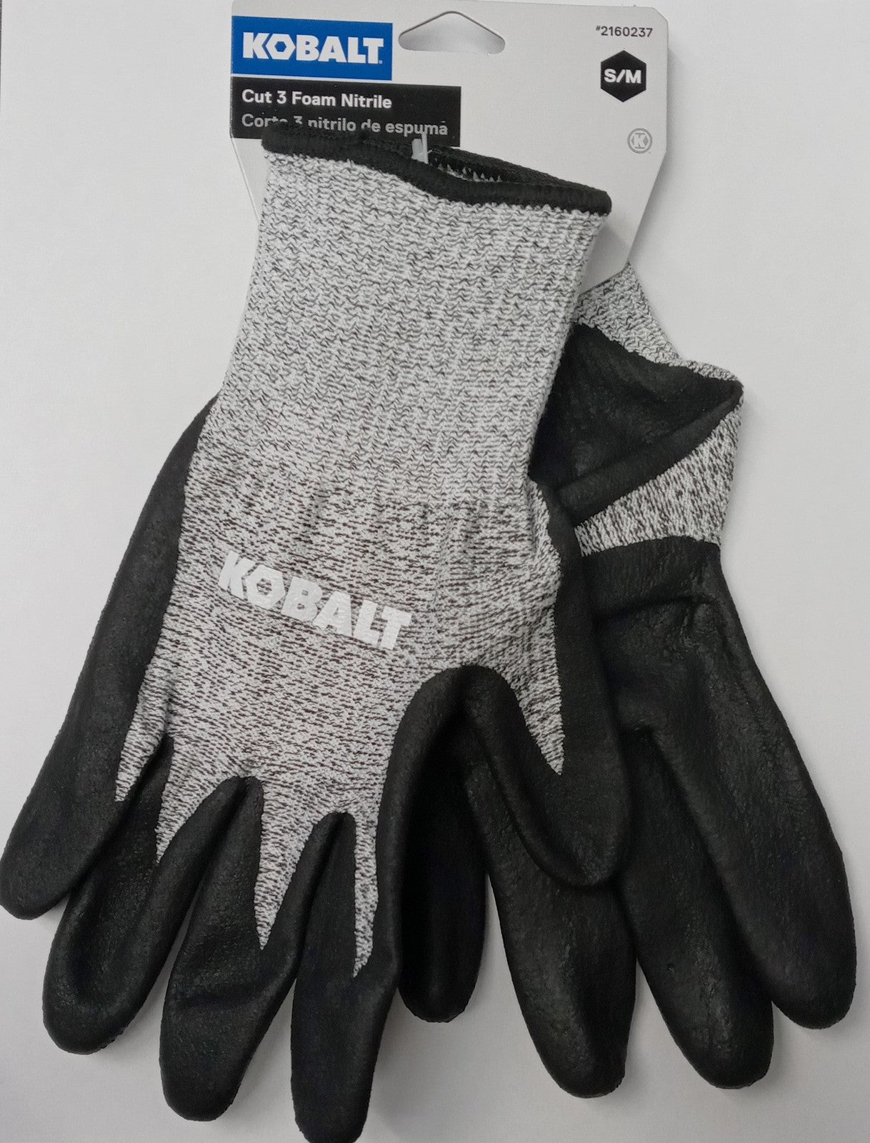 Kobalt Cut 3 Foam Nitrile Heavy Duty Work Gloves Small/Medium 2160237
