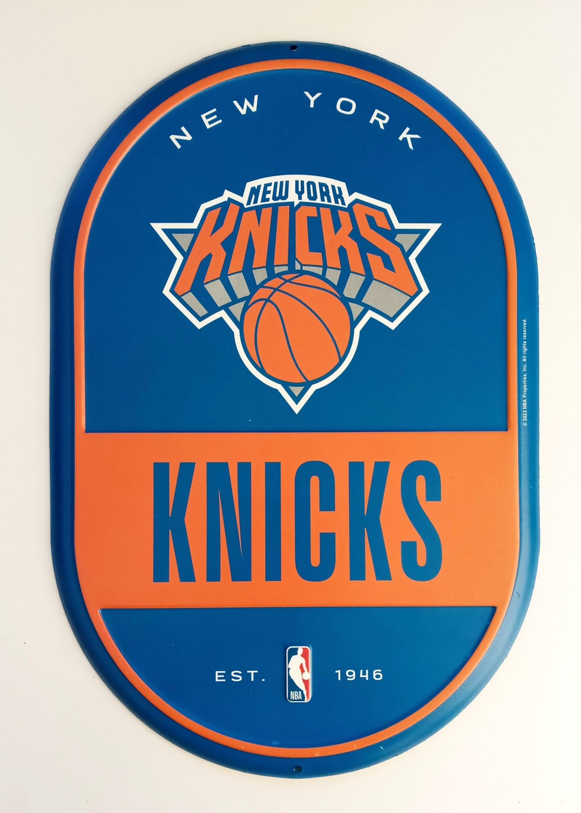 Open Road New York Knicks Embossed Metal Pill Sign NBA Licensed 90207793