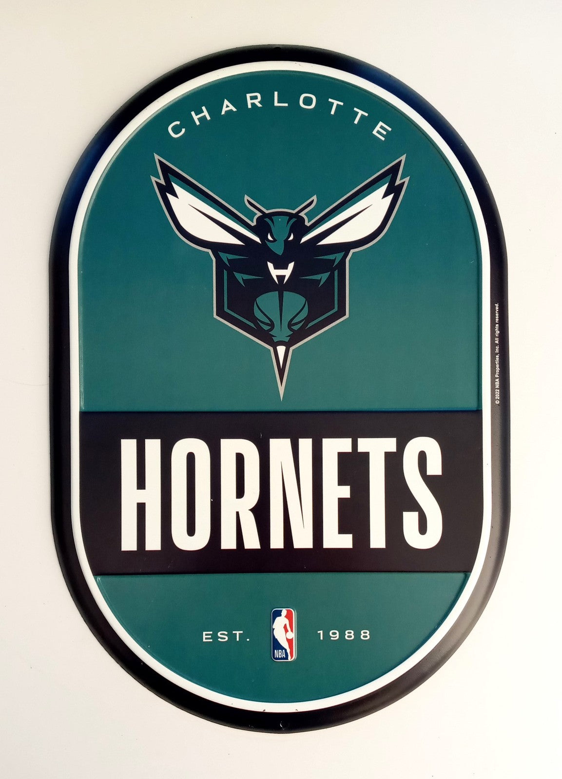 Open Road Charlotte Hornets Embossed Metal Pill Sign NBA Licensed 90211955
