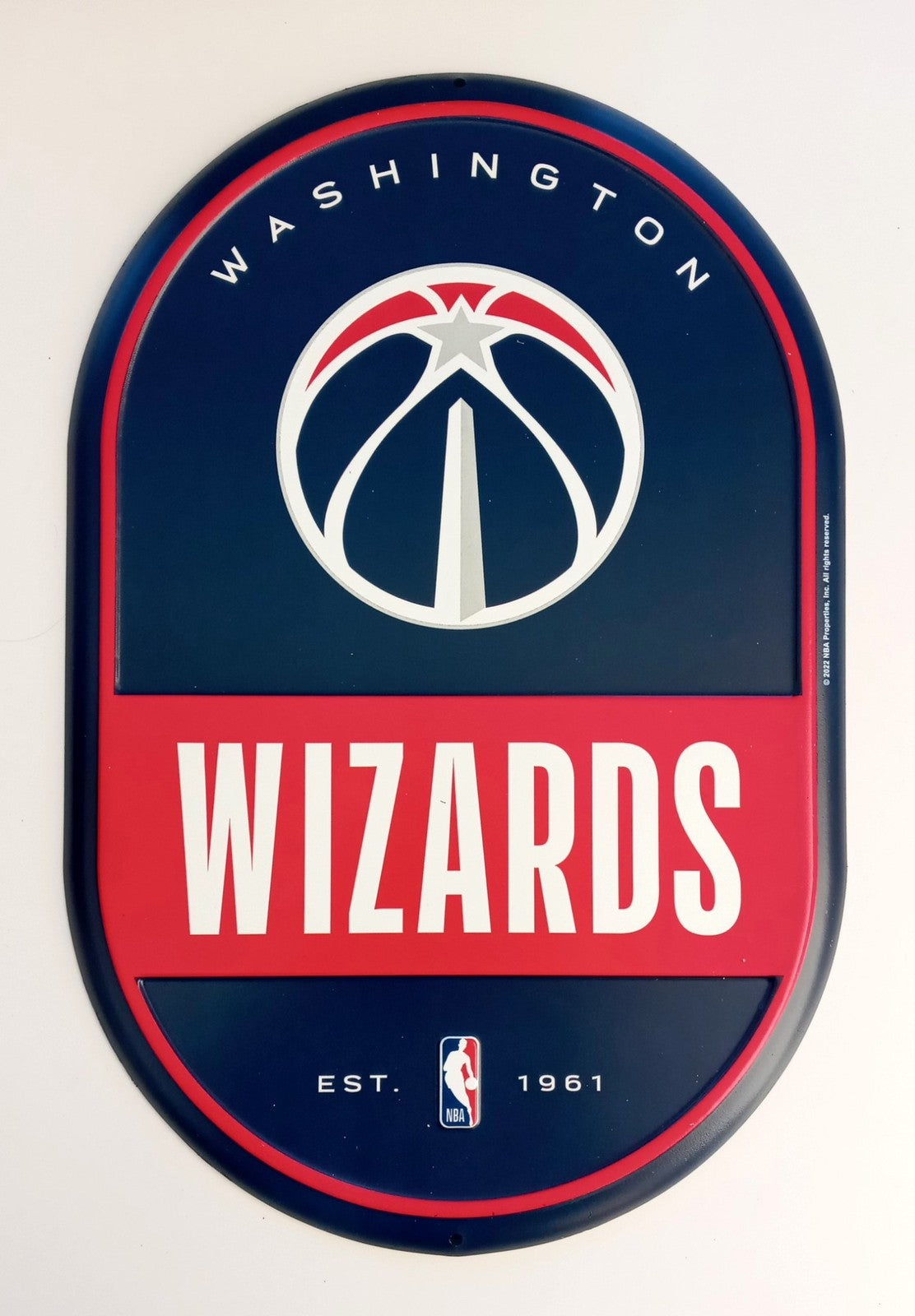 Open Road Washington Wizards Embossed Metal Pill Sign NBA Licensed 90211969