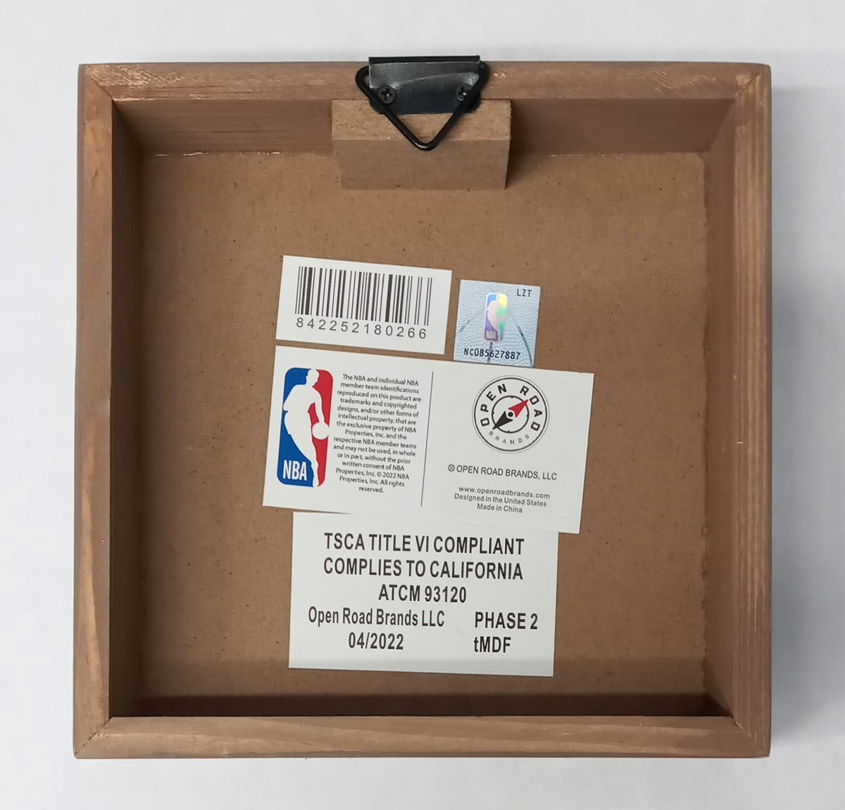 Open Road Atlanta Hawks Logo Deep Wood NBA Licensed 90211990