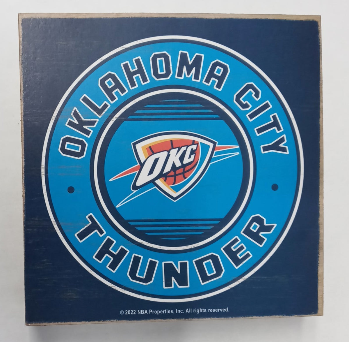 Open Road Oklahoma City Thunder Logo Deep Wood NBA Licensed 90211998