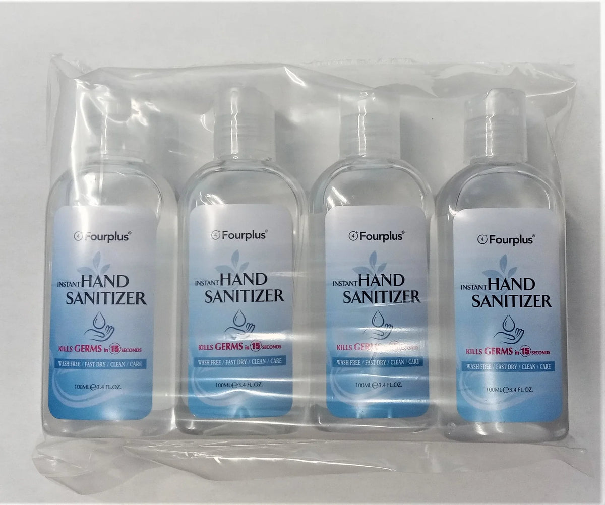 Fourplus Instant Hand Sanitizer 3.4oz 4 pack