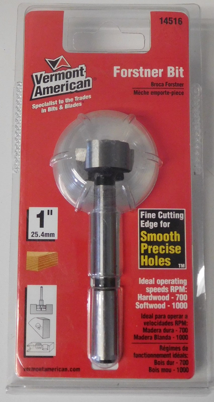 Vermont American 1" Forstner Bit 14516