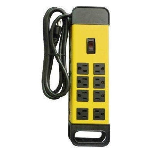 Master Electrician Black 8 Outlet Heavy Duty Metal Power Center PS-825