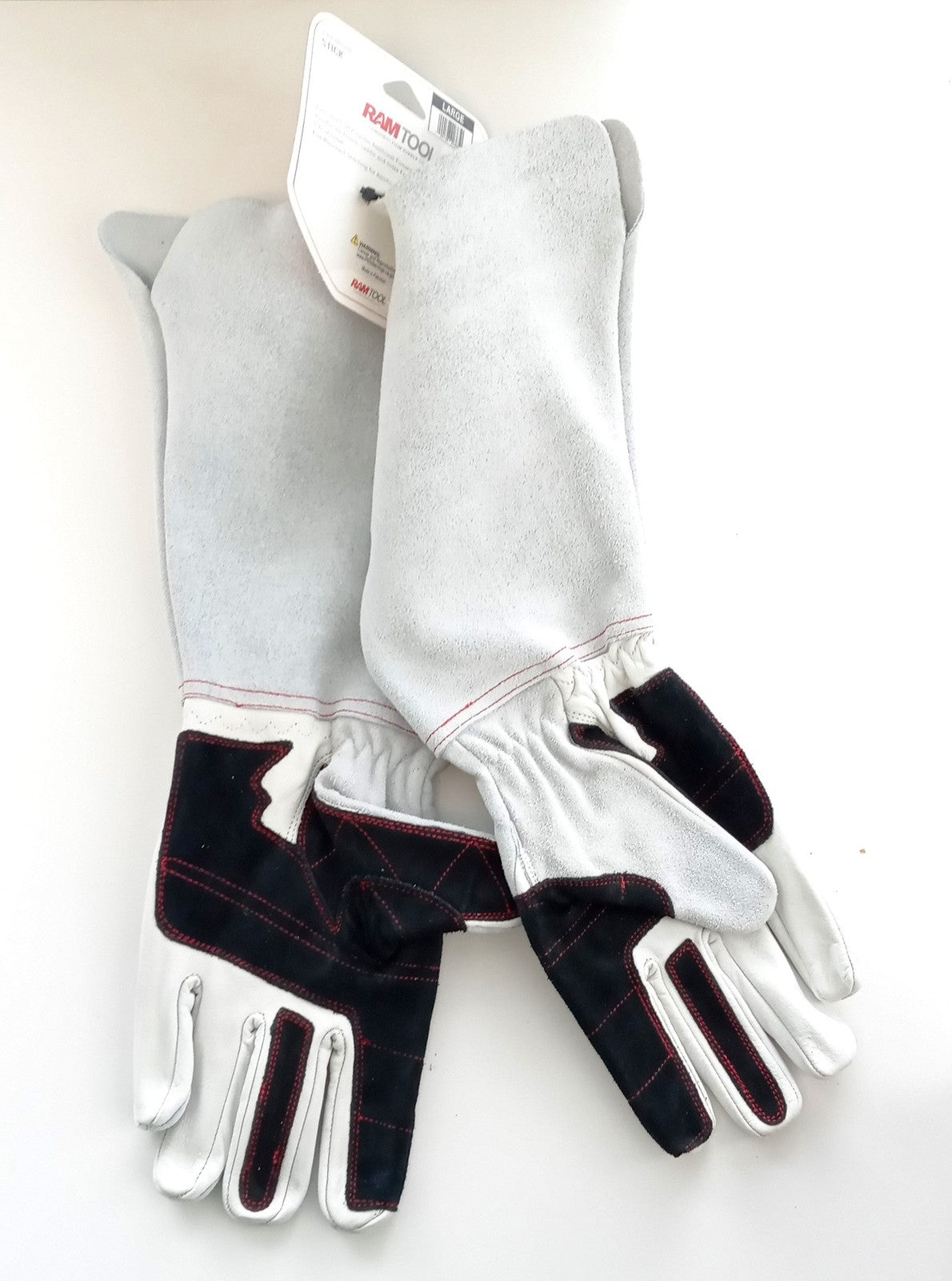 Ram Tool Premium Stick Welding Gloves W/Cuff Large RTSTK00010