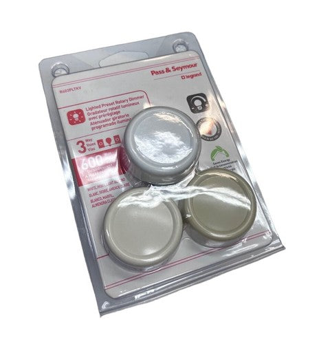 Legrand Pass & Seymour Lighted Preset Rotary Dimmer R603PLTKV