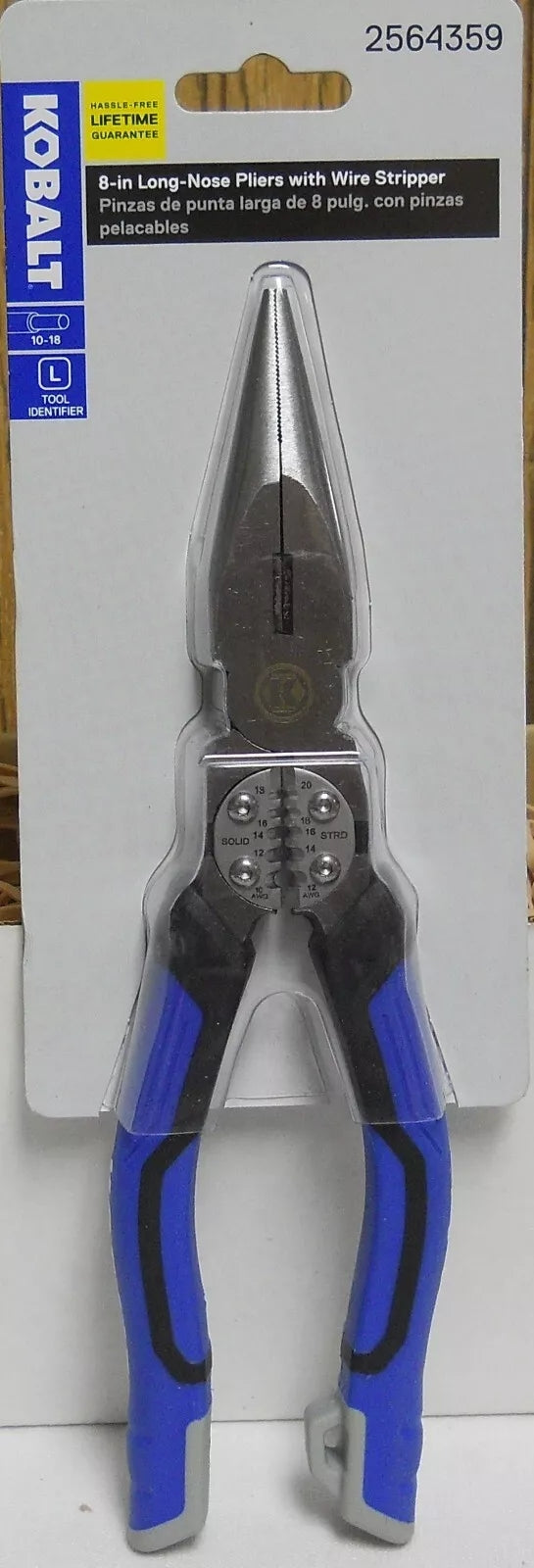 Kobalt 2564359 Long Nose 8 Inch Pliers With Wire Stripper