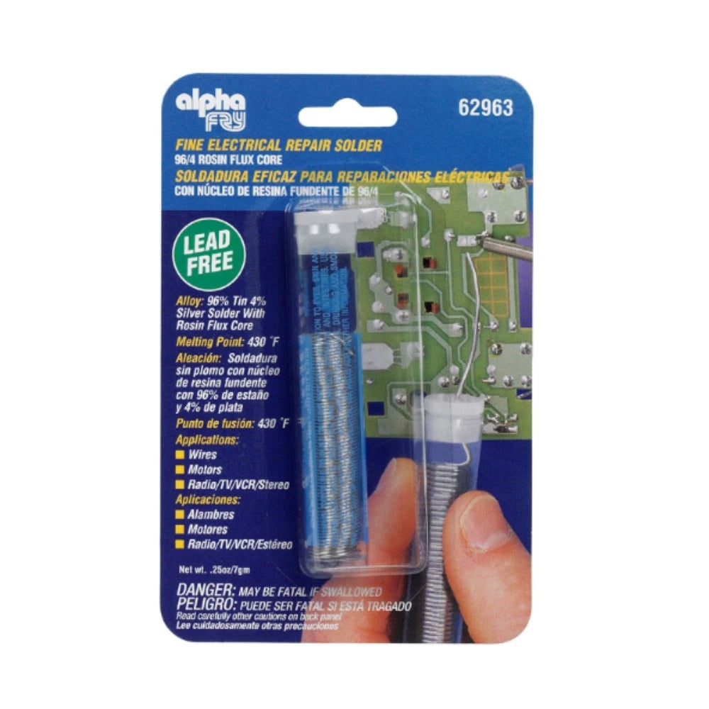 Alpha-Fry Lead-Free Rosin Flux Electrical Solder 0.032 Dia. in. 62963