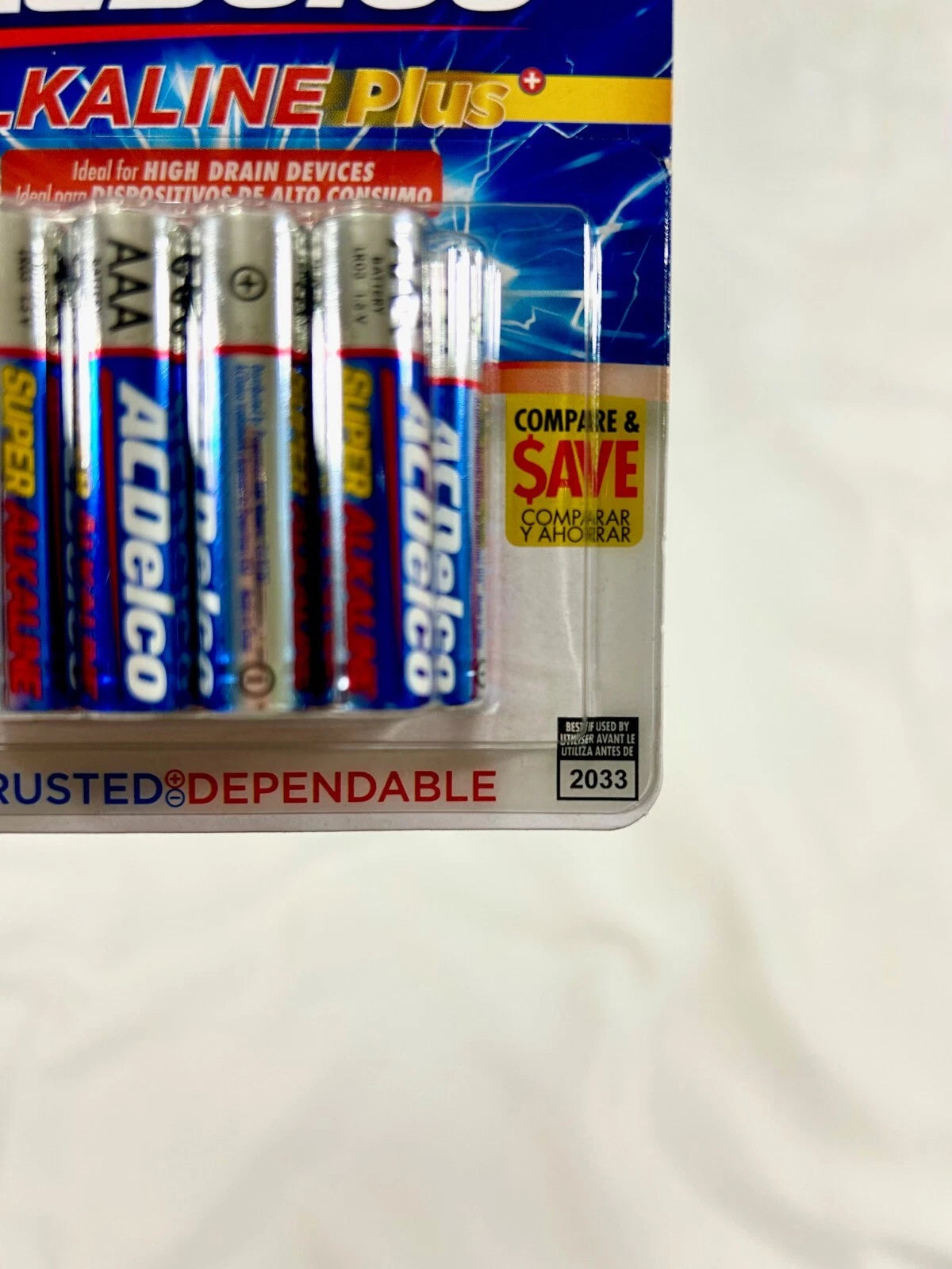 ACDelco AAA Batteries Super Heavy Duty  Count 9 per Pk  exp 2033