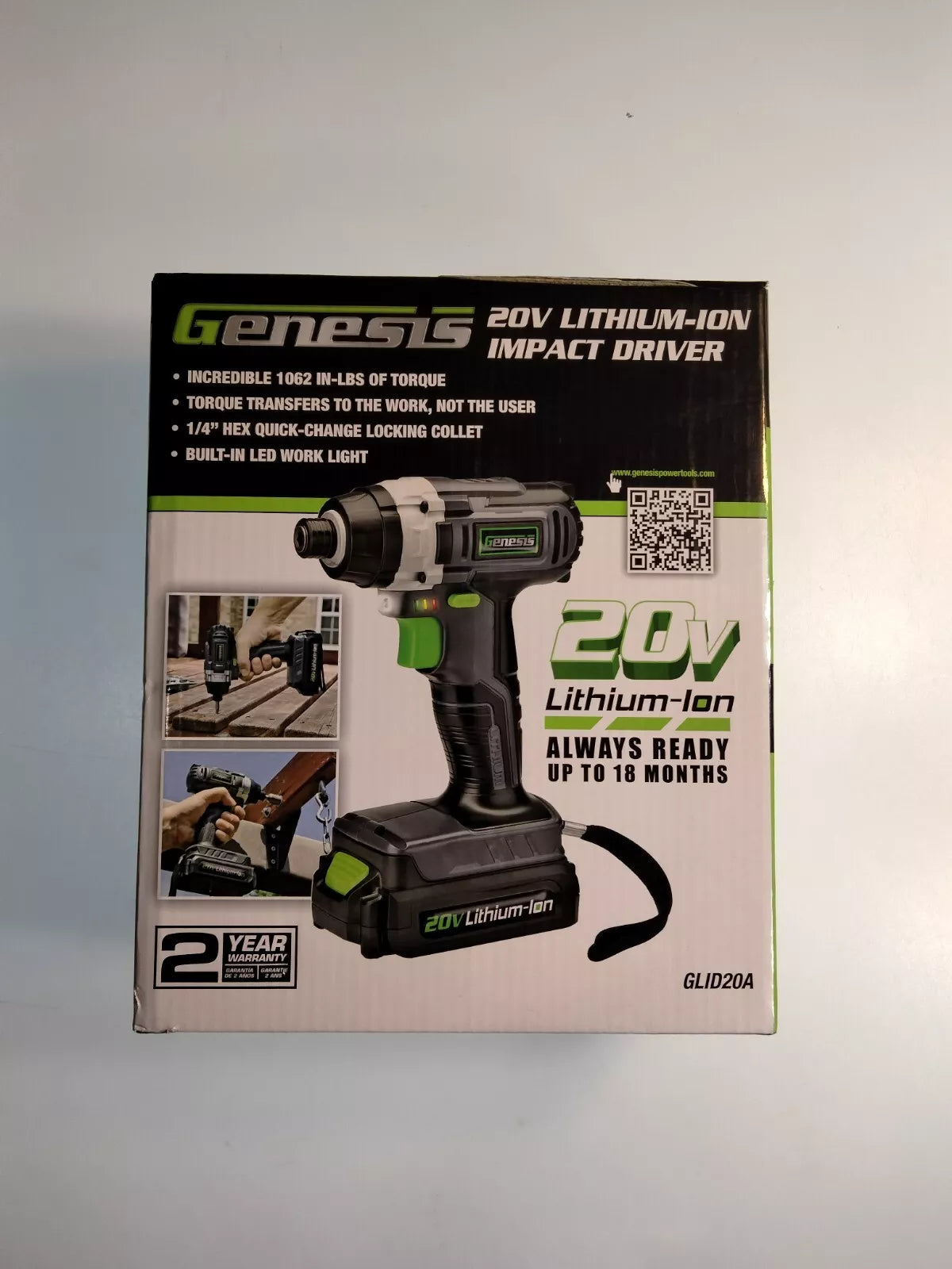 Genesis 20V Lithium Ion Impact Driver Drill GLID20A