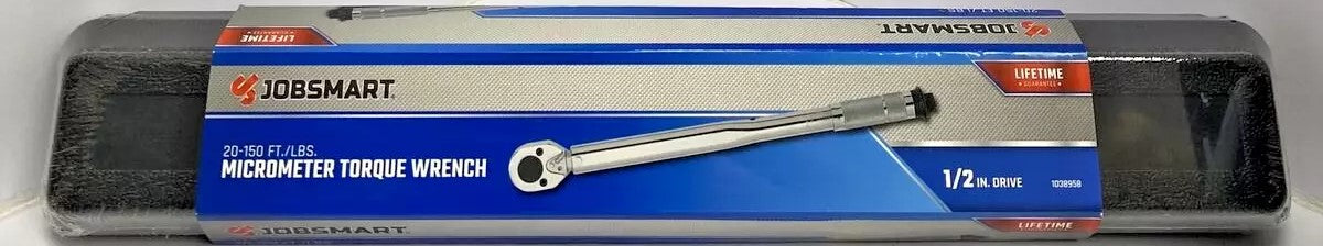 JobSmart JS15402 / 1038958 1/2" Drive 20 - 150 ft.-lb. Micrometer Torque Wrench