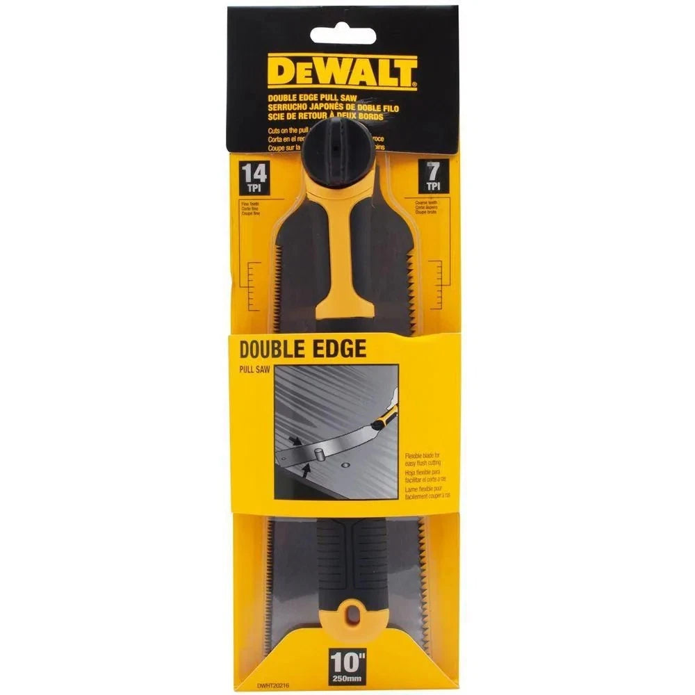 DEWALT Double Edge 10" Pull Saw 14TPI 7TPI DWHT20216