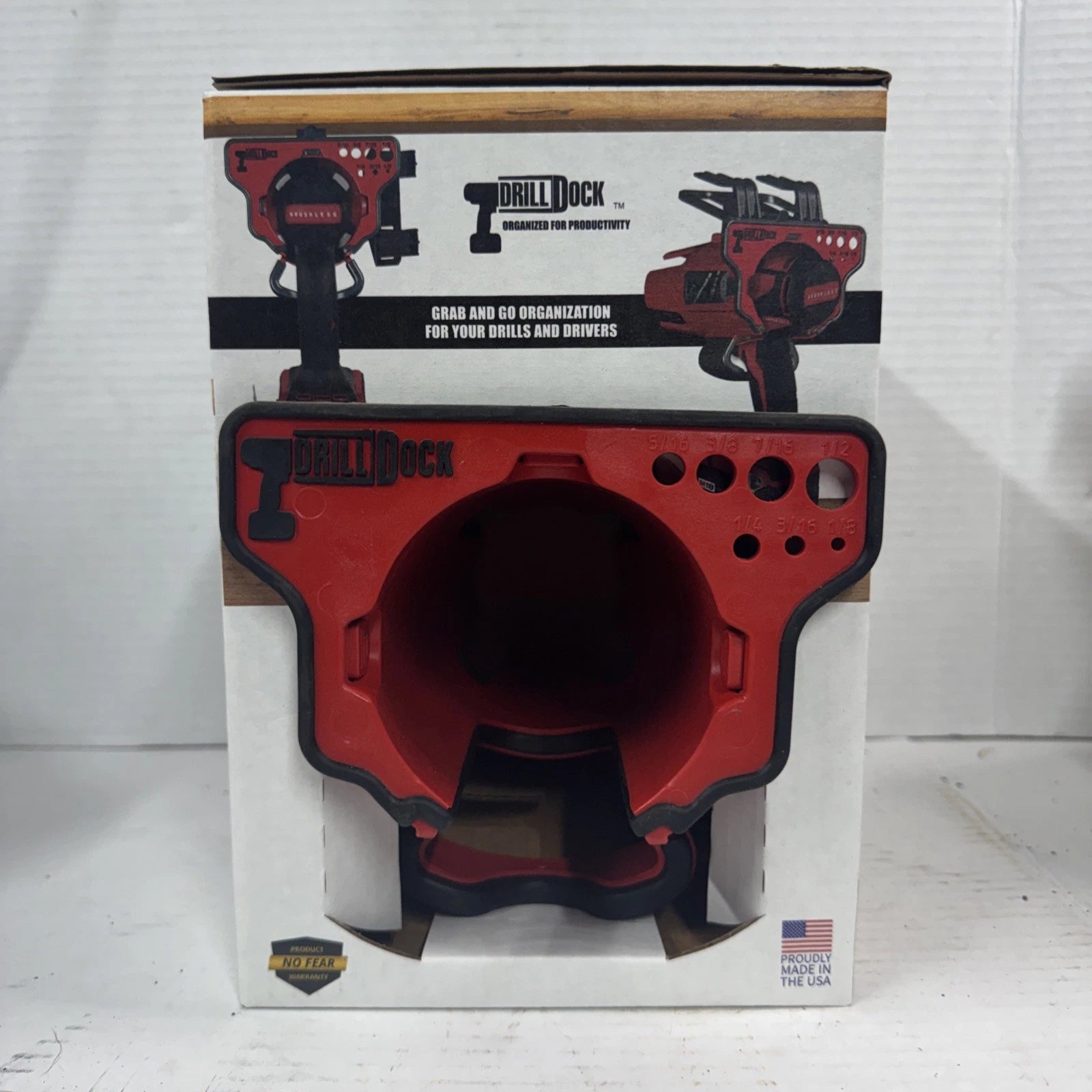 Drill Dock Magnet Drill Dock Red Universal Fit Heavy Duty DD-R-RP USA