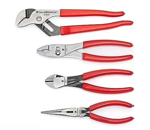 GEARWRENCH 4 Pc. Dipped Handle Plier Set - 82114