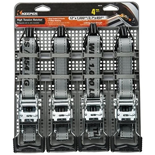 Hampton Products KEEPER12' x 1" Ratchet Tie-Down, (Pack of 4) 05510