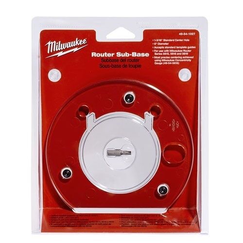 Milwaukee 49-54-1027 6 in. Diameter 1-3/16 in. Center Hole Router Sub-Base
