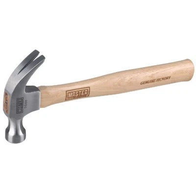 Master Mechanic Curved Claw Hammer, Hickory Handle, 16 oz. - 216628