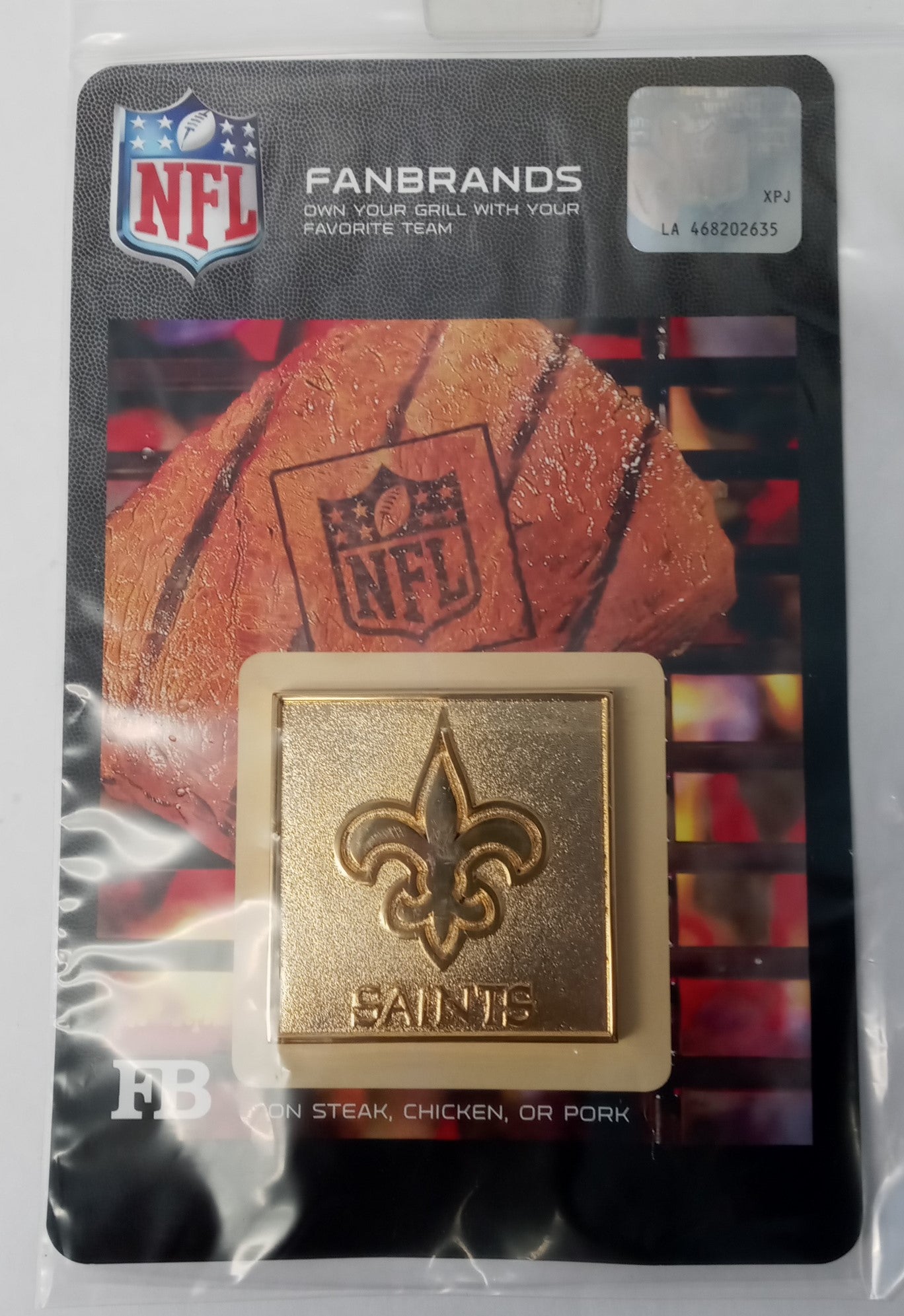 FanBrands NFL Football Team Logo Branding Plate for Barbecue