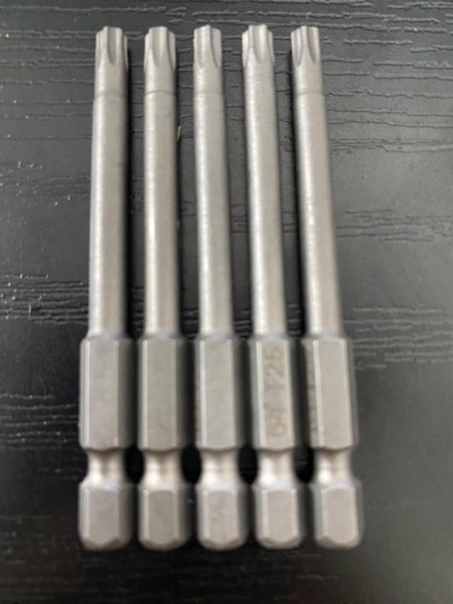 Qualtool T25 x 2-3/4" Torx Bits 5pcs. 64-T25