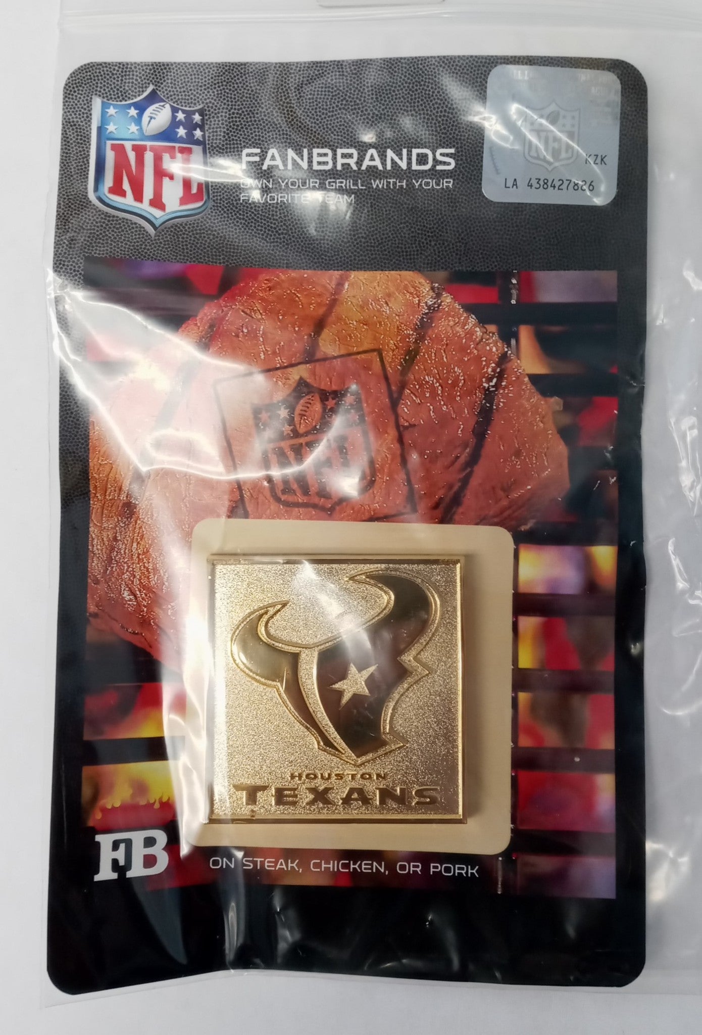 FanBrands NFL Football Team Logo Branding Plate for Barbecue