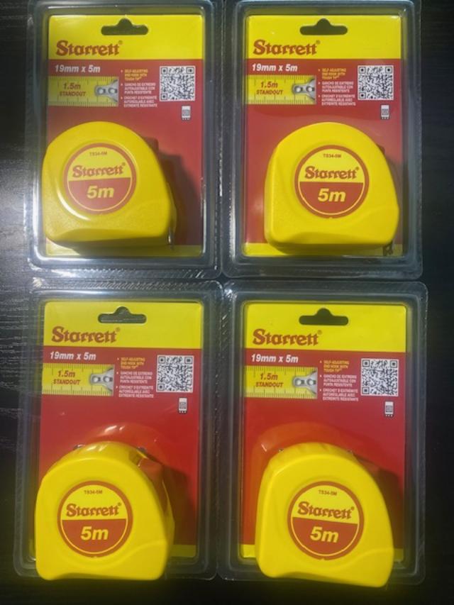 Starrett 5m Measuring Tapes 4pcs. TS34-5M