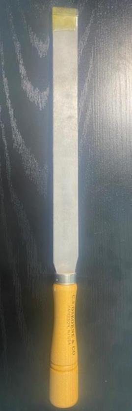 Mound Tool Co. Flat Bearing Scraper 1" Wide 10" Long 389 USA