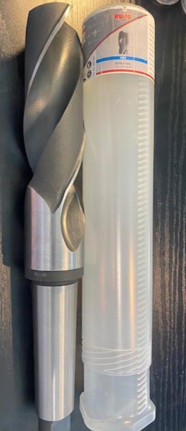 RUKO Spiral Drill Bit 59mm Conical Handle DIN 345 TYPE N HSS Morse Taper 204590